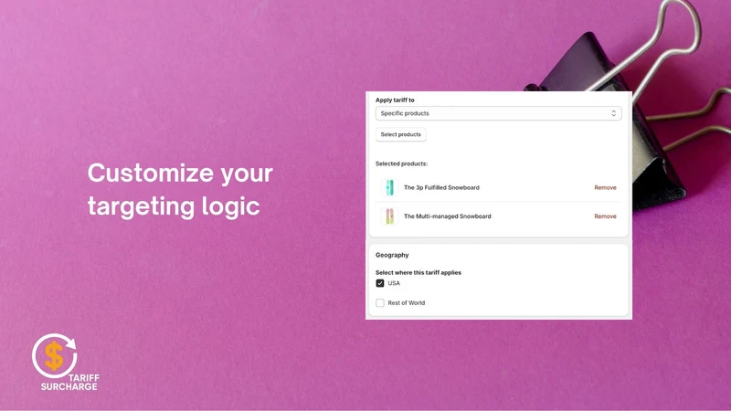 FeeCharm: Order Surcharges