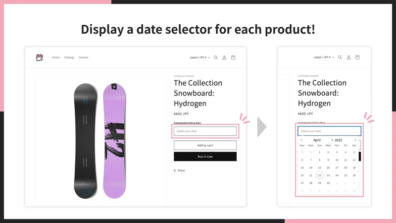 UR: Smart Product Date Picker