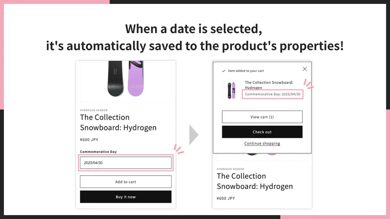 UR: Smart Product Date Picker