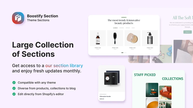Boostify Sections