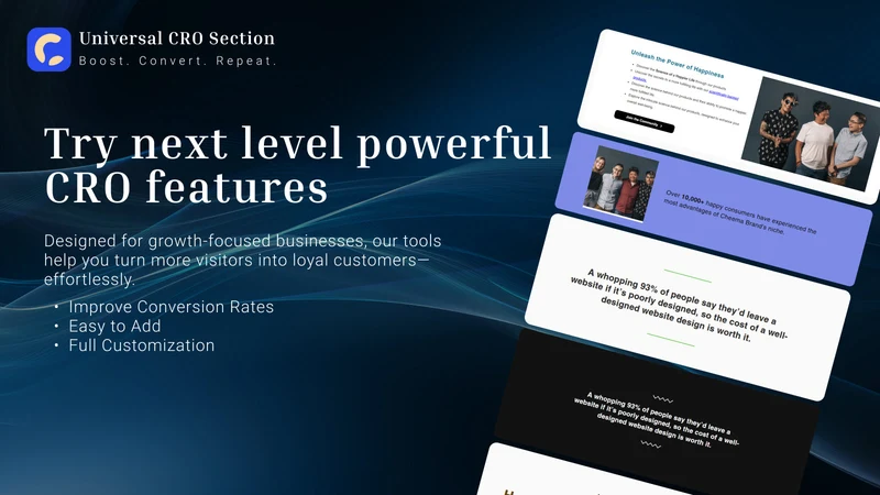 Universal Theme Sections