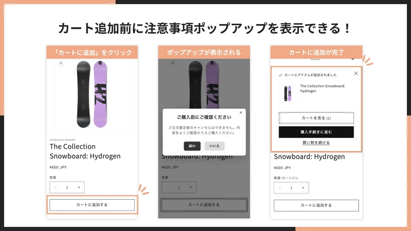 UR: Per‑Product Notice Popup