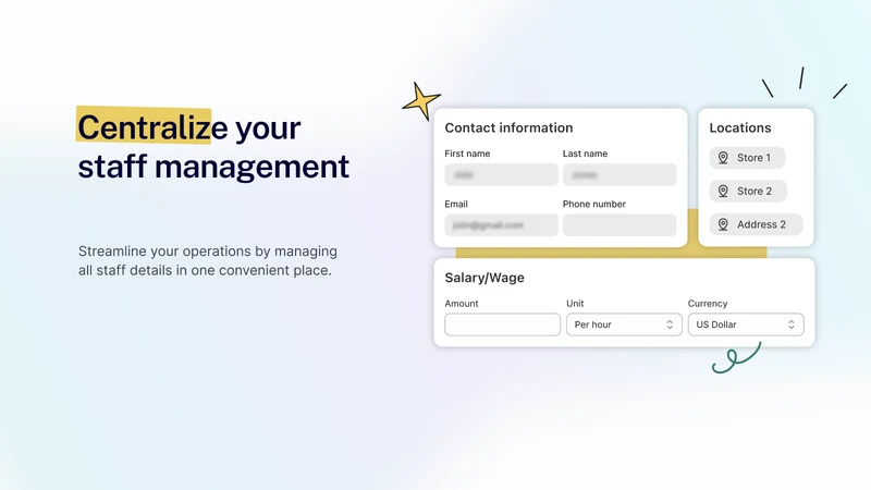 S POS: Staff Time Tracking
