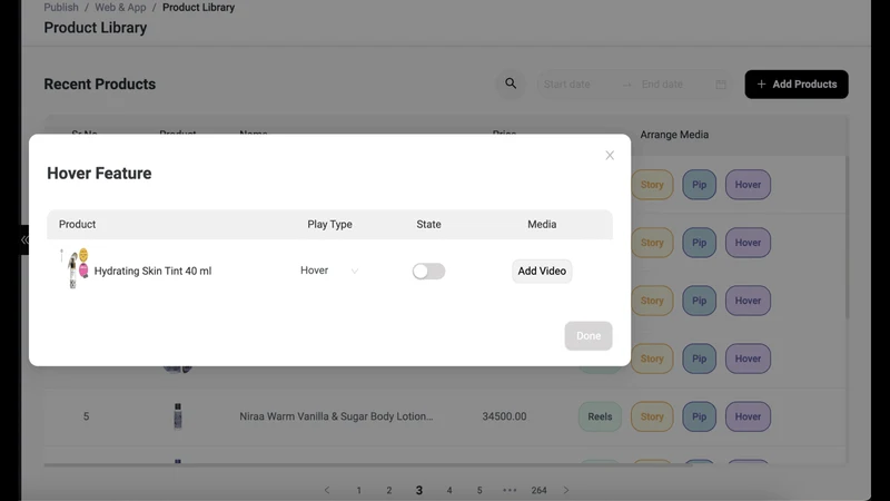HoverX ‑ AI videos on hover