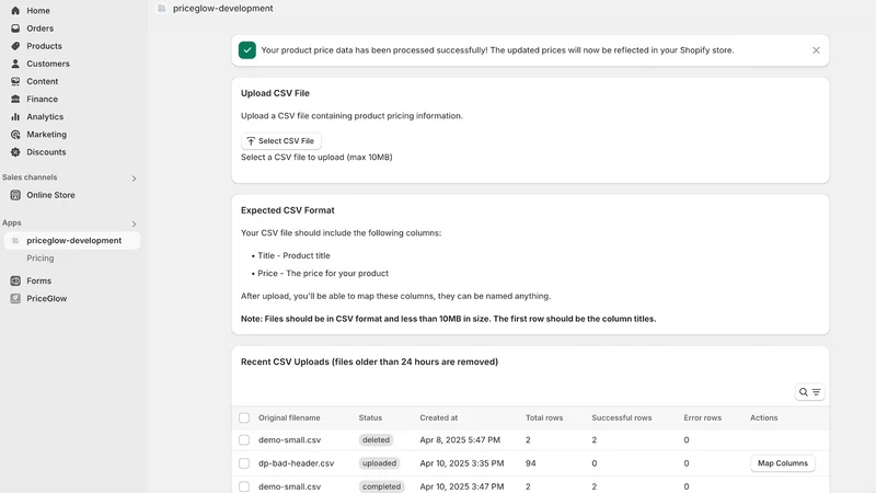 PriceGlow: Bulk Price Editor