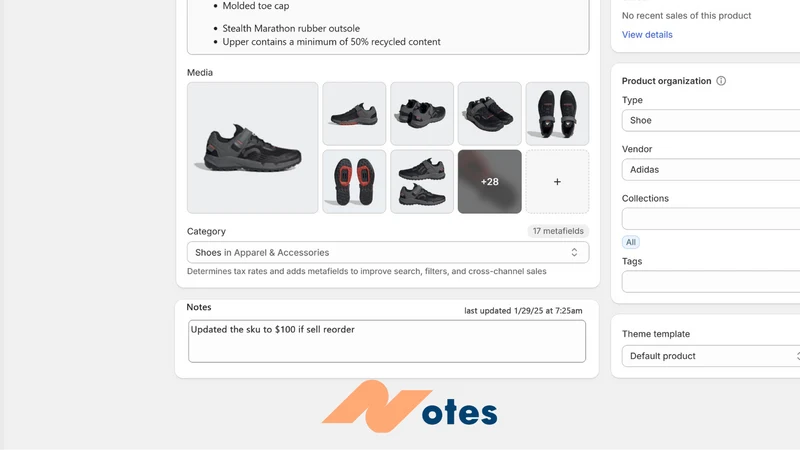 MeApps Product Notes Manager