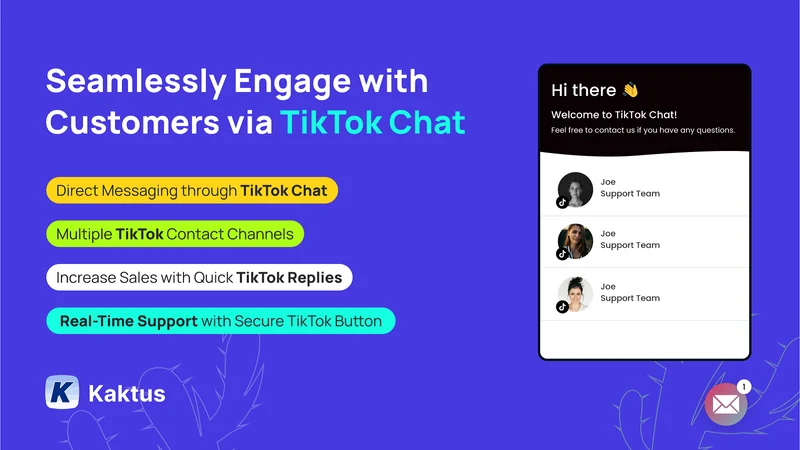 K: TikTok Chat Button