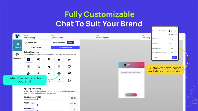 K: TikTok Chat Button