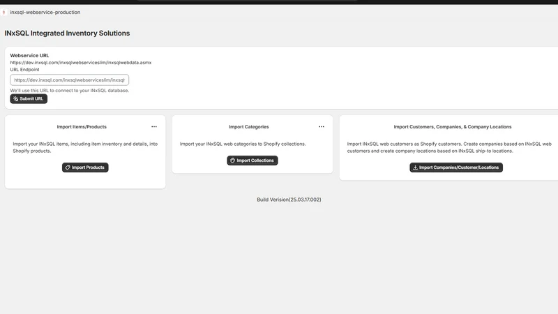 INxSQL API Connector