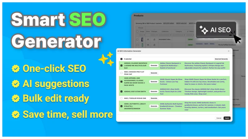 GoRocket: Excel Product Editor