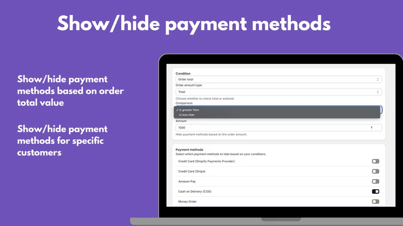 Hide Payment Methods: Cypher