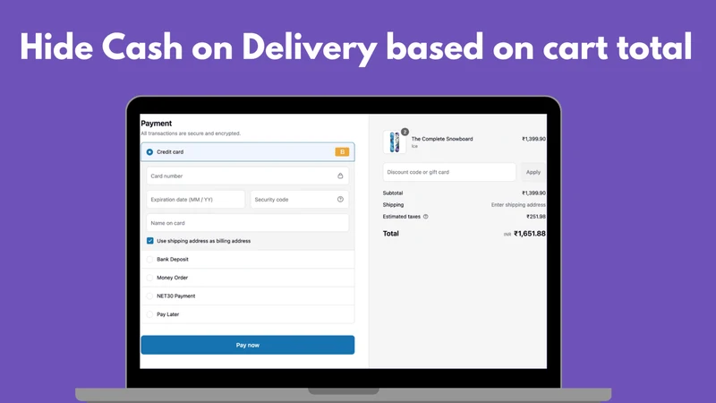 Hide Payment Methods: Cypher