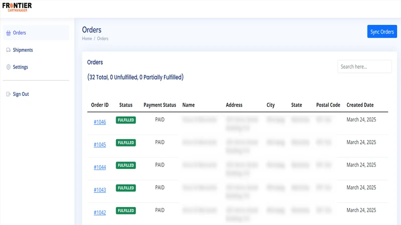 Frontier CartManager