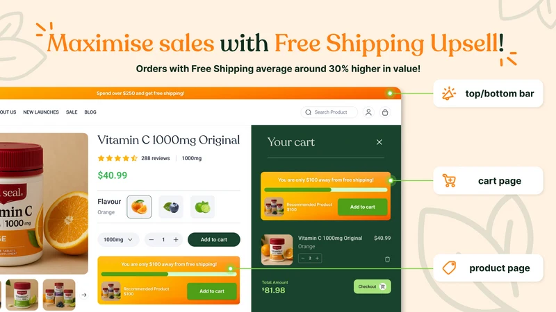 KS Free Shipping Upsell
