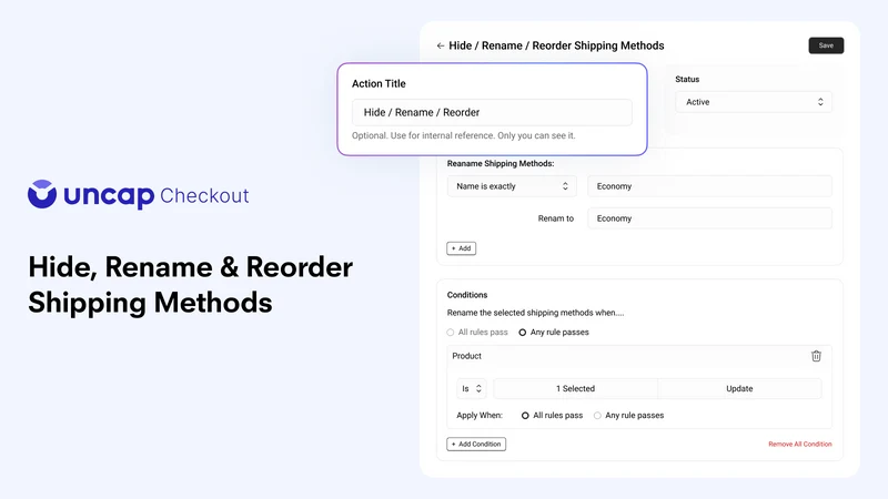 Uncap Checkout Rules