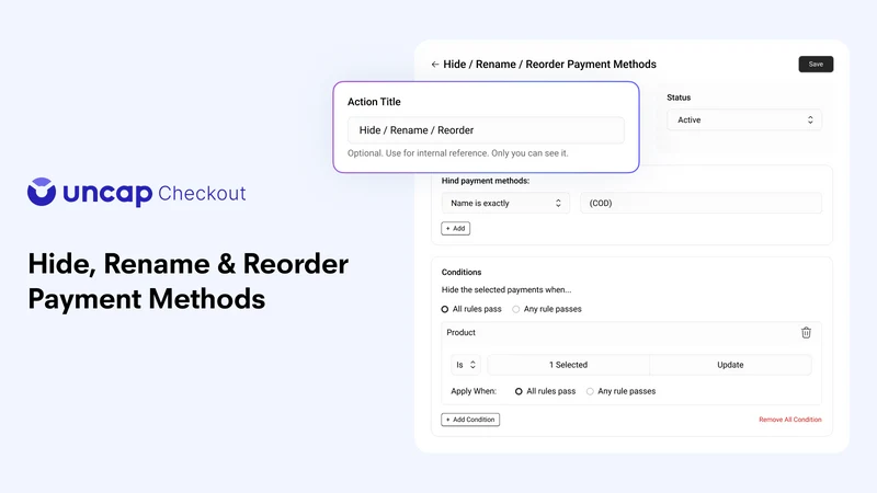 Uncap Checkout Rules