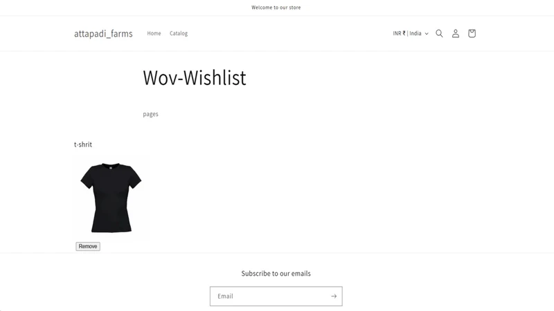 Wishlist : WOV