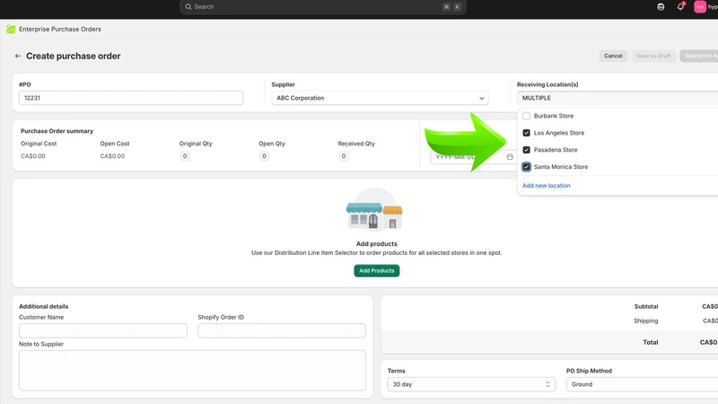 Hyperspace Purchase Orders