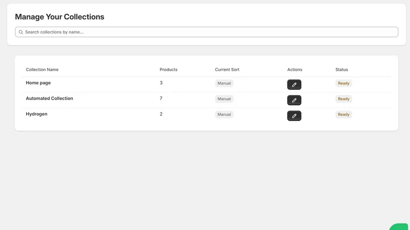 AI Product & Collection sort