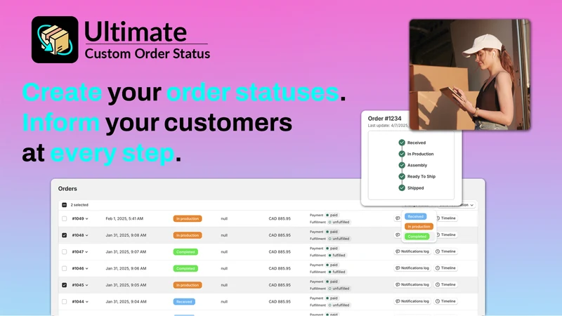 Ultimate Custom Order Status