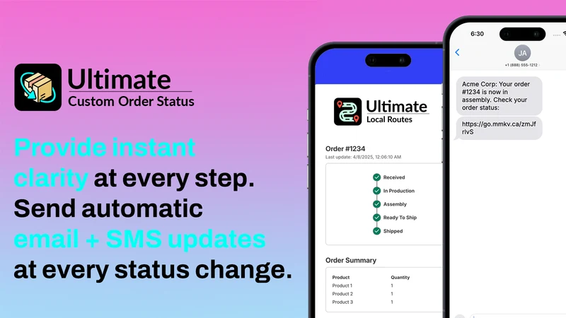 Ultimate Custom Order Status