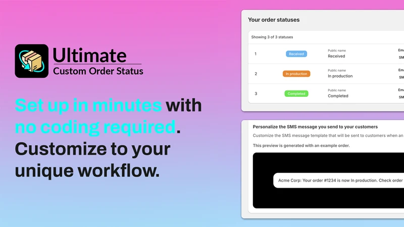 Ultimate Custom Order Status