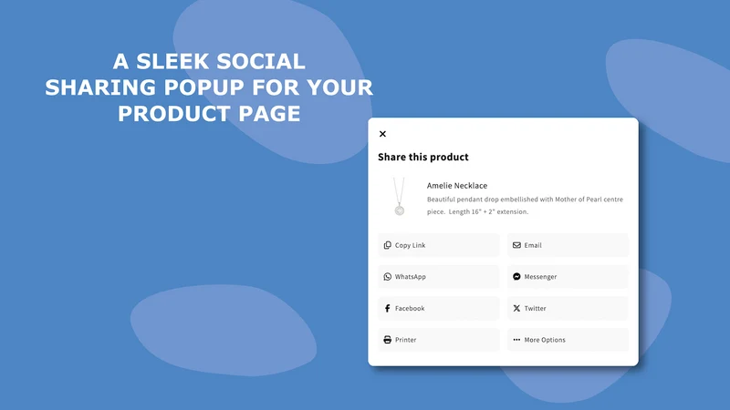 Sleek Social Sharing