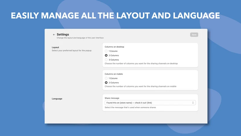 Sleek Social Sharing