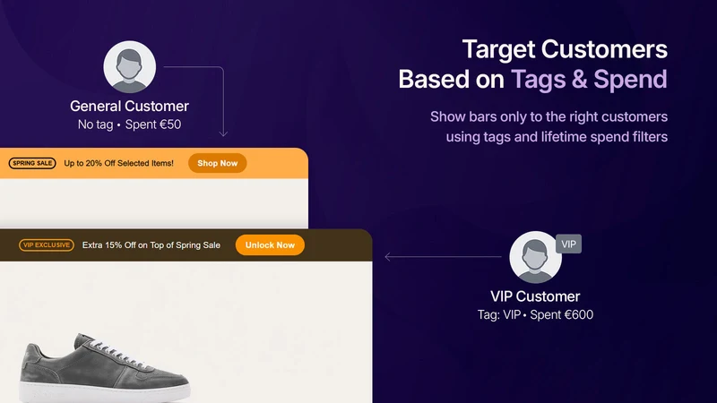 Sleek Announcement Bar & Timer