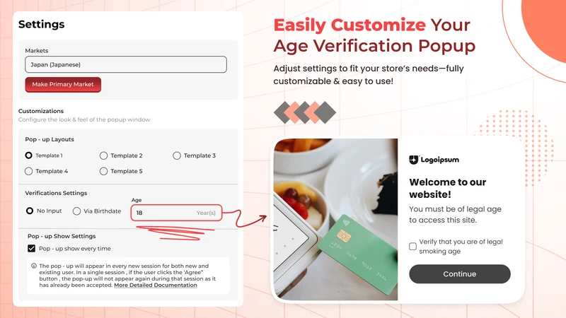 AgeX ‑ Age Verification Popup