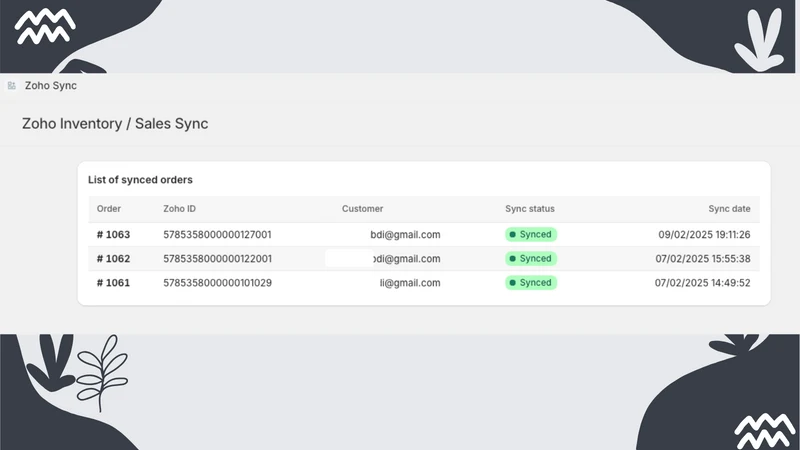 Zohra | Sales Sync to Zoho