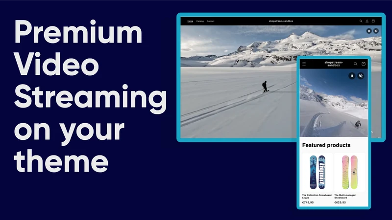 ShopStream ‑ 4K video player