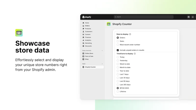 Shopify Counter