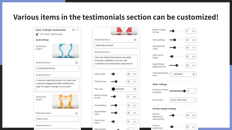 UR: Smart Testimonials