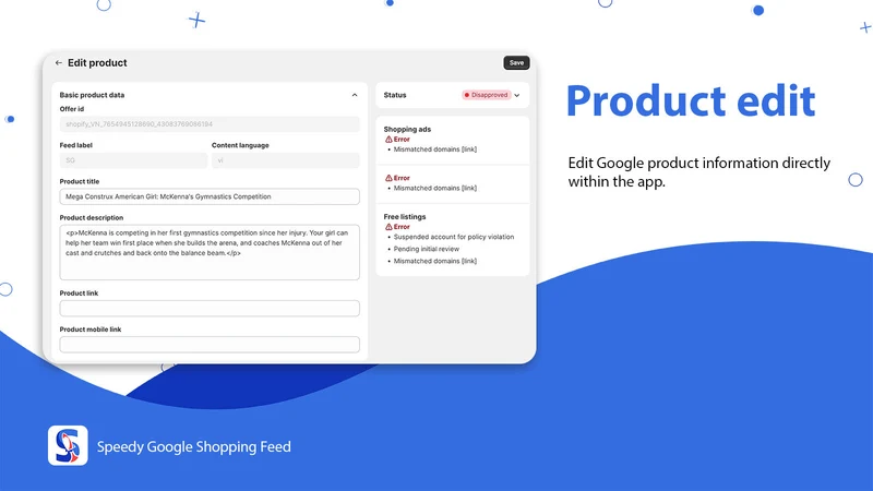 SPD: Google Feed & Ads Doctor