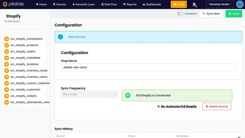 Pliable E‑Commerce Analytics