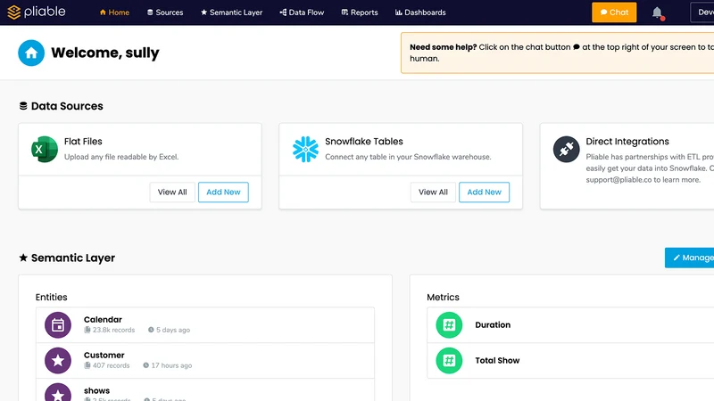 Pliable E‑Commerce Analytics