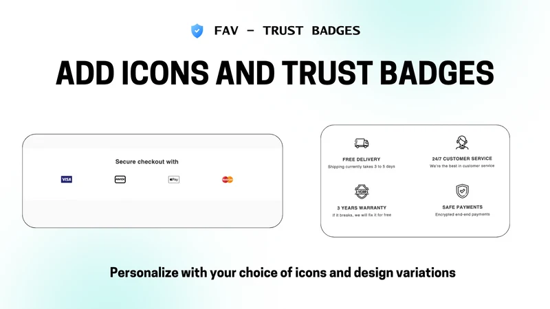Fav ‑ Trust Badges and Icons