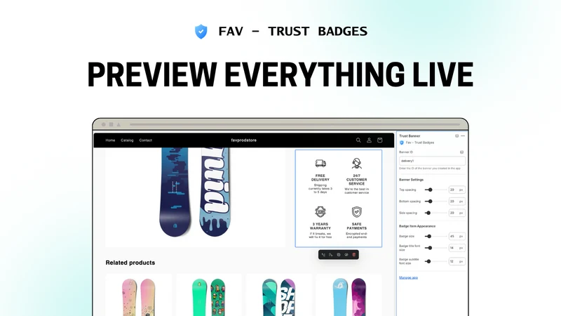 Fav ‑ Trust Badges and Icons