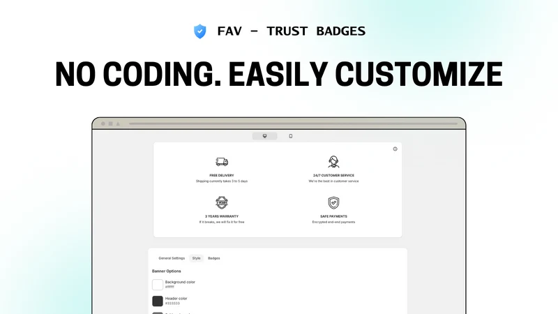 Fav ‑ Trust Badges and Icons