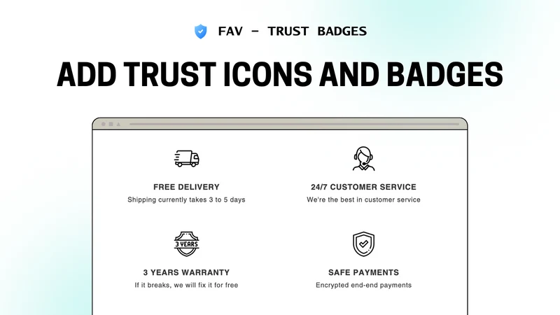 Fav ‑ Trust Badges and Icons