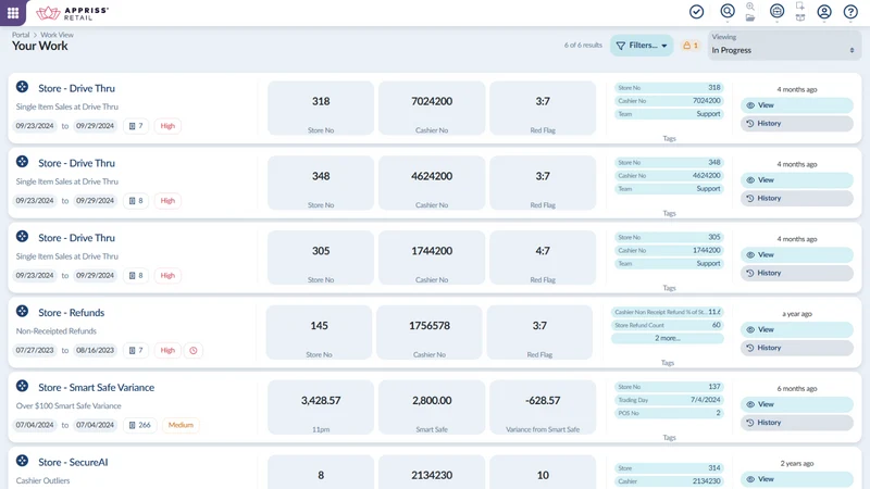 Appriss Exception Analytics