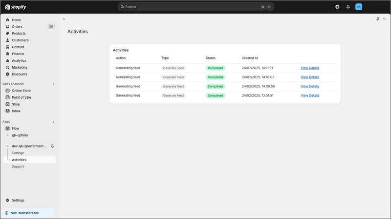 QB 2Performant Feed