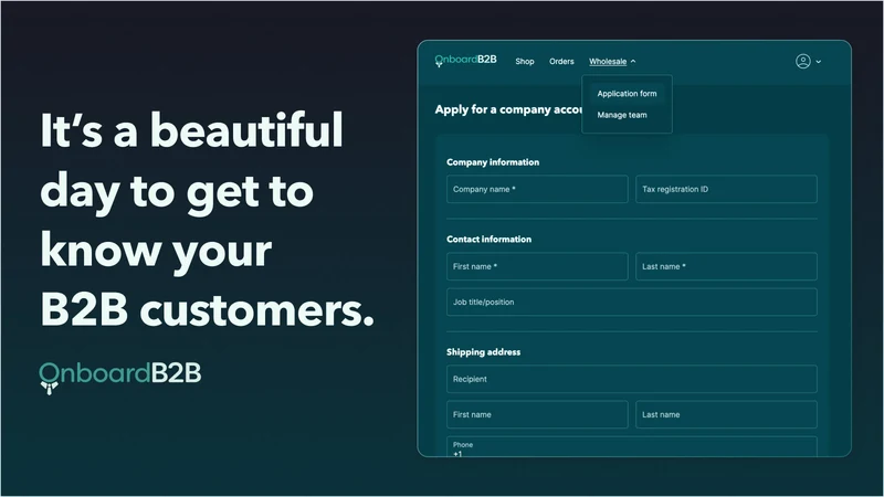 Onboard B2B: Company Profiles