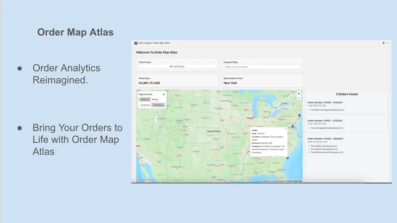 Customer Map & Order Trends