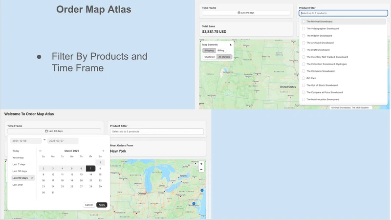 Customer Map & Order Trends