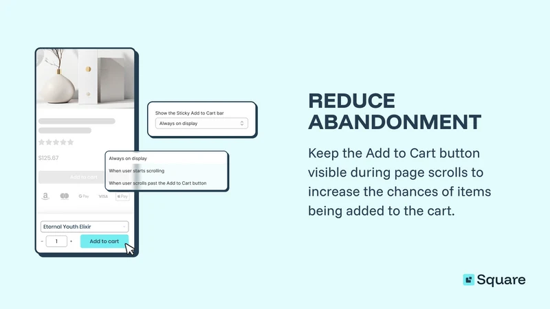Square: Sticky Add to Cart Bar