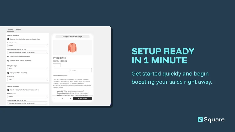 Square: Sticky Add to Cart Bar
