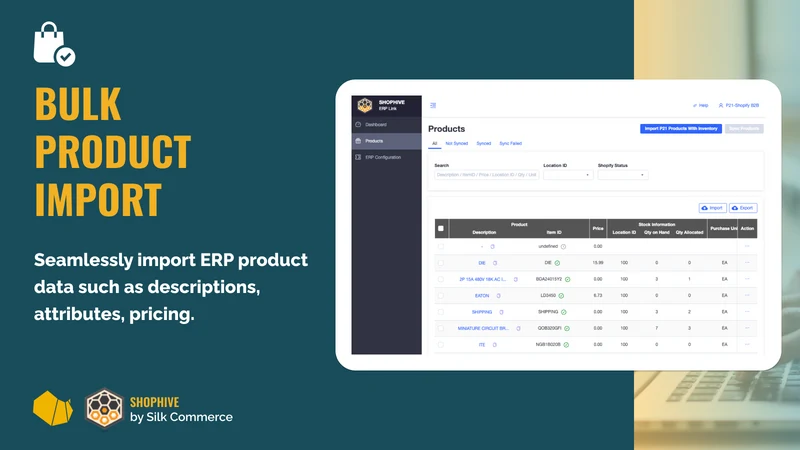 ShopHive for Epicor P21