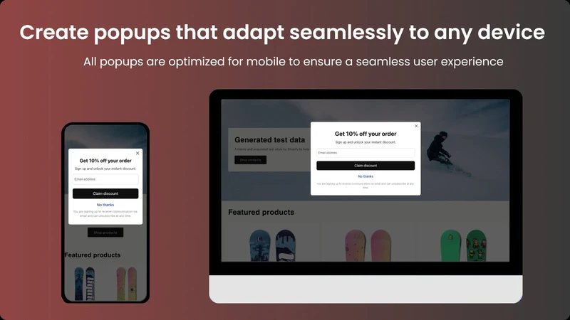 Maglot Pop Ups, Email Popups
